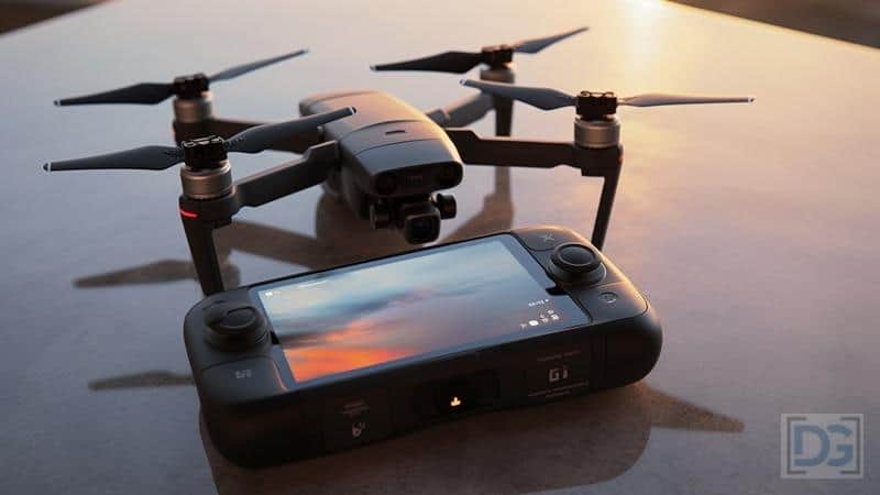 drones with built in screen on controller